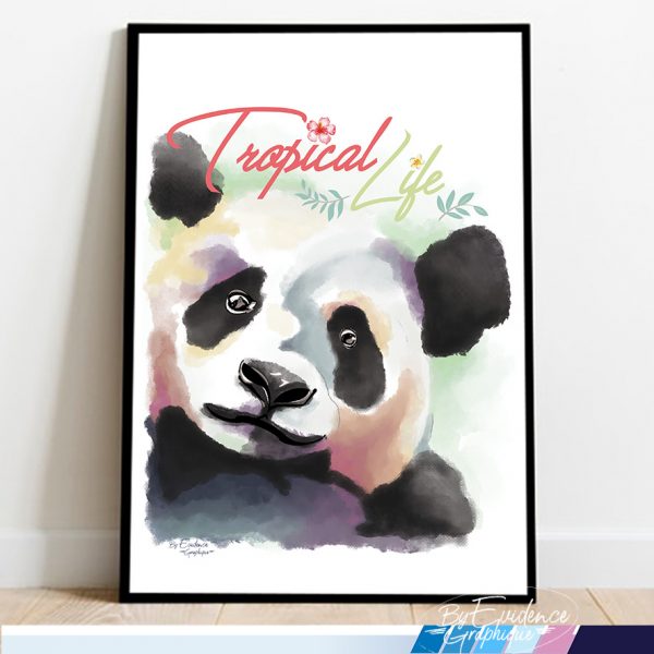 Panda Affiche déco evidencegraphique