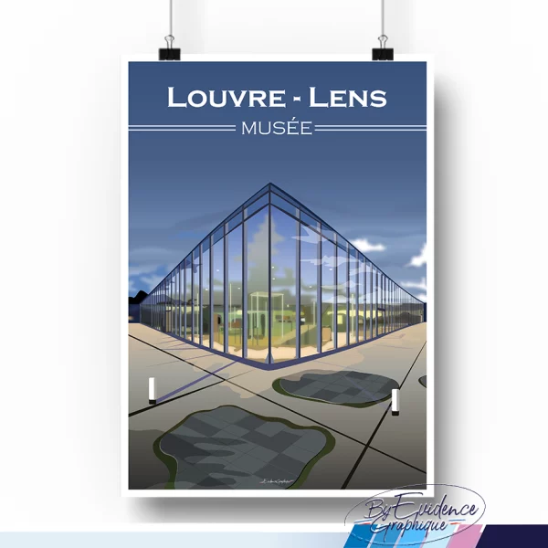 Louvre - Lens Musée affiche illustration evidencegraphique