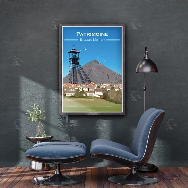Bassin Minier - Patrimoine - Affiche - Evidencegraphique