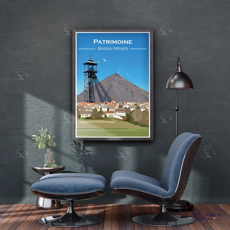 Bassin Minier - Patrimoine - Affiche - Evidencegraphique