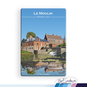 Magnet moulin de maroilles illustré evidendencegraphique