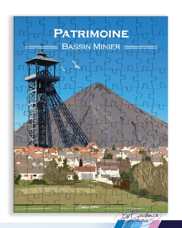 Puzzle Bassin Minier - Patrimoine - 110p - EvidenceGraphique