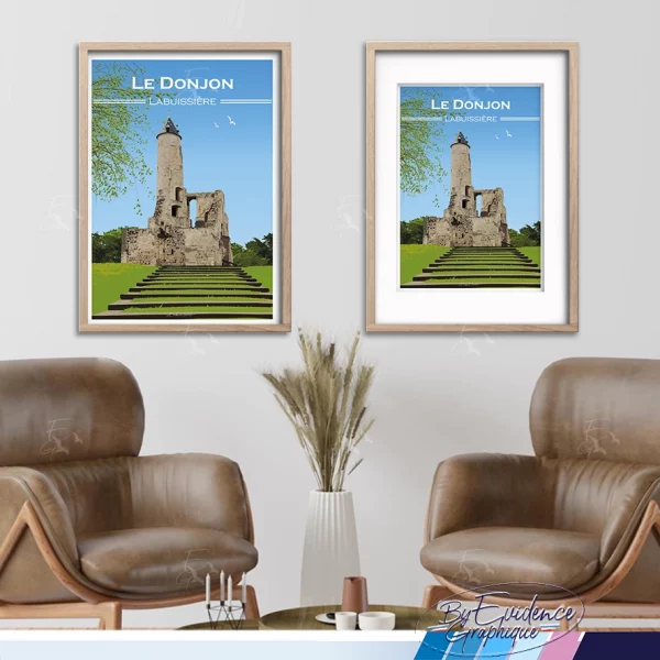 Donjon Labuissiere Affiche deco EvidenceGraphique