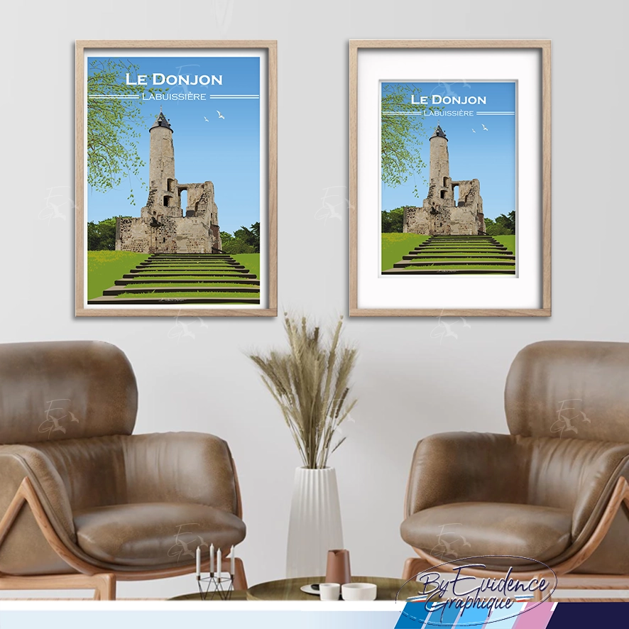 Donjon Labuissiere Affiche deco EvidenceGraphique