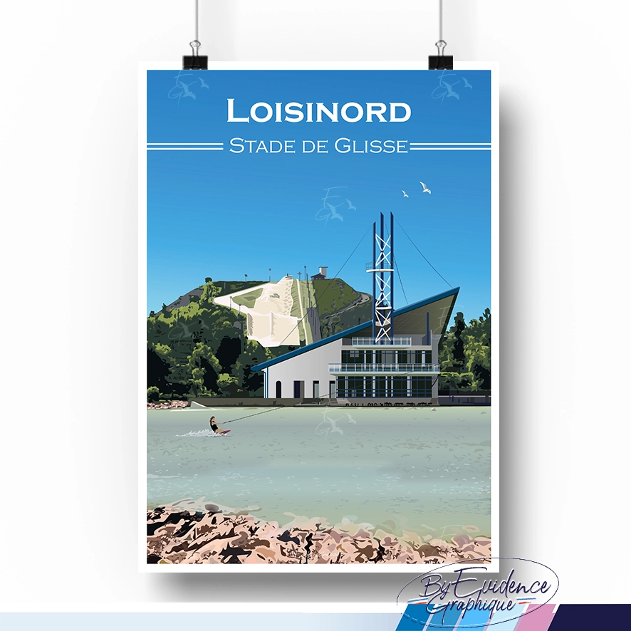 Loisinord Stade de glisse - Affiche - evidencegraphique