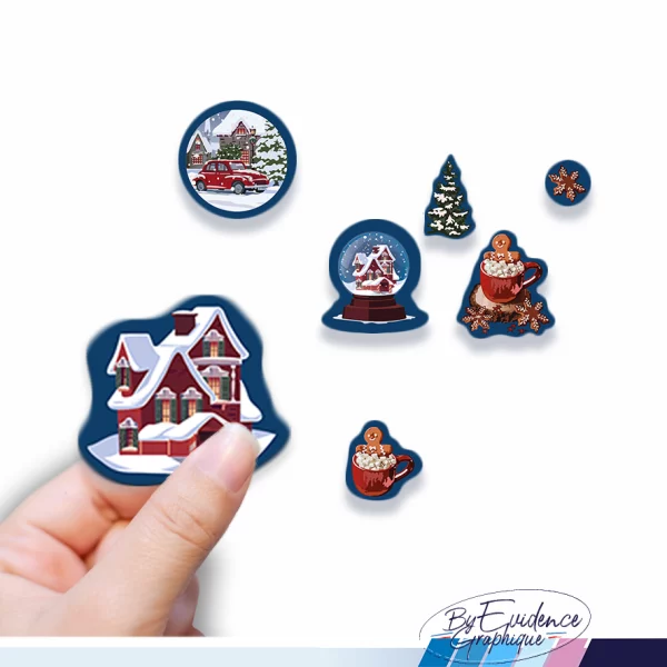 Planche stickers hiver noel creation evidencegraphique