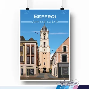Beffroi Aire:la Lys Affiche evidencegraphique