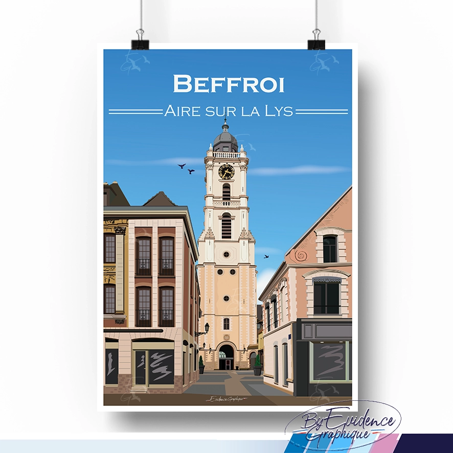 Beffroi Aire:la Lys Affiche evidencegraphique