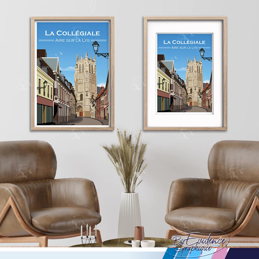 La Collégiale AiresurlaLys affiche evidencegraphique