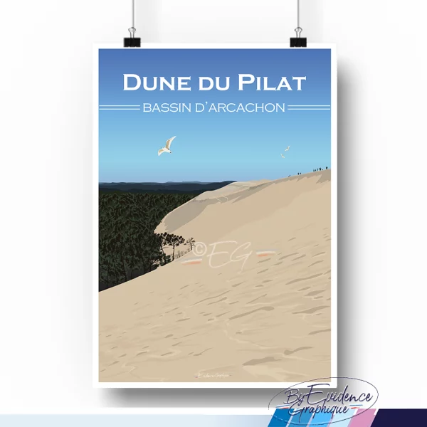 Dune du Pilat affiche evidencegraphique