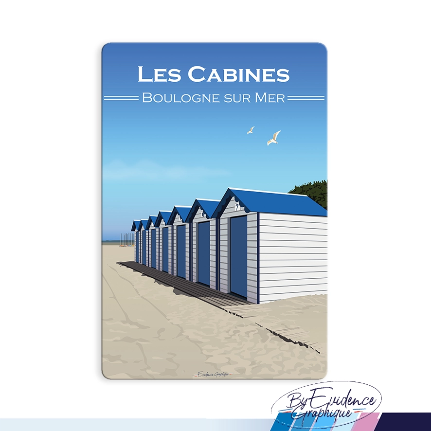 Cabines Boulogne sur Mer Magnet EvidenceGraphique