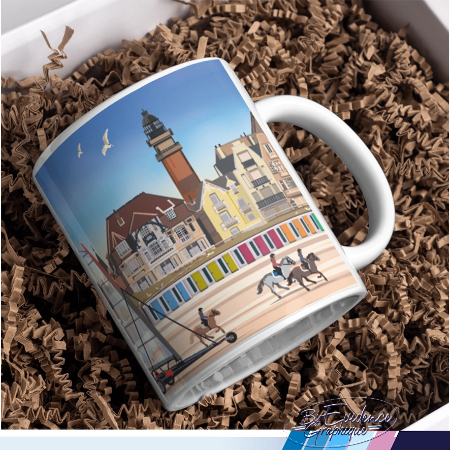 Mug création Le Touquet Paris plage evidencegraphique