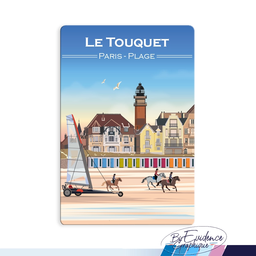 Touquet Paris Plage Magnet EvidenceGraphique