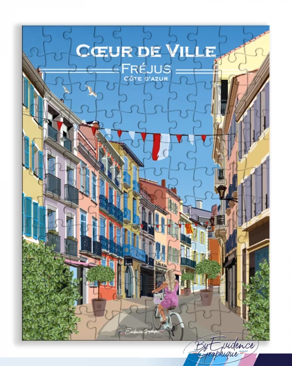 Coeur de Ville - Fréjus - Puzzle 110p - EvidenceGraphique