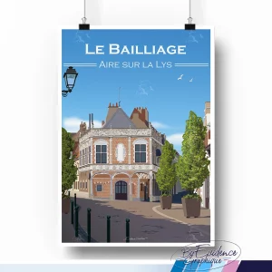 Le Bailliage Aire sur la Lys - Affiche evidencegraphique