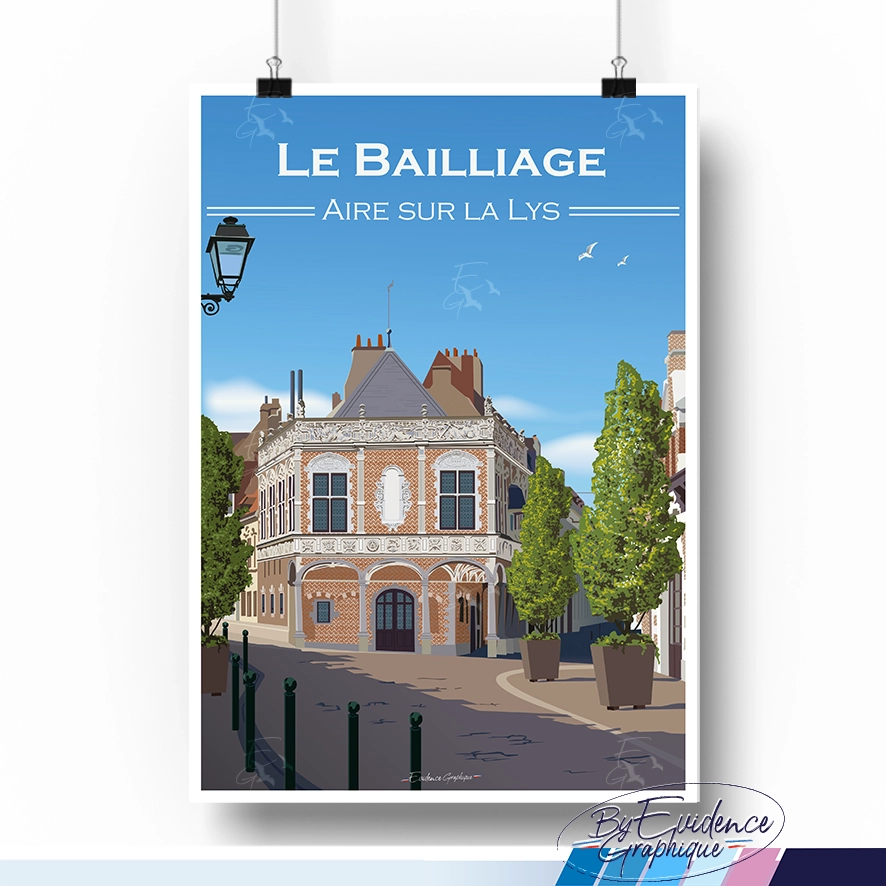 Le Bailliage Aire sur la Lys - Affiche evidencegraphique