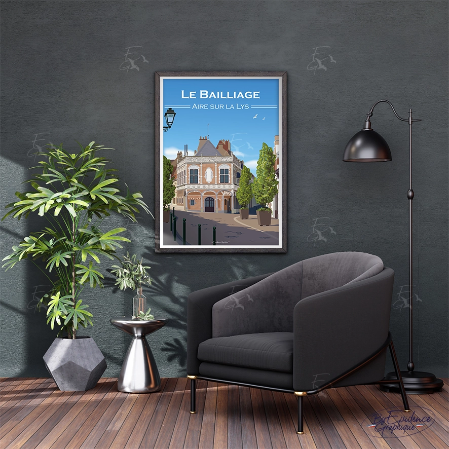 Le Bailliage - Aire sur la Lys - Affiche - evidencegraphique