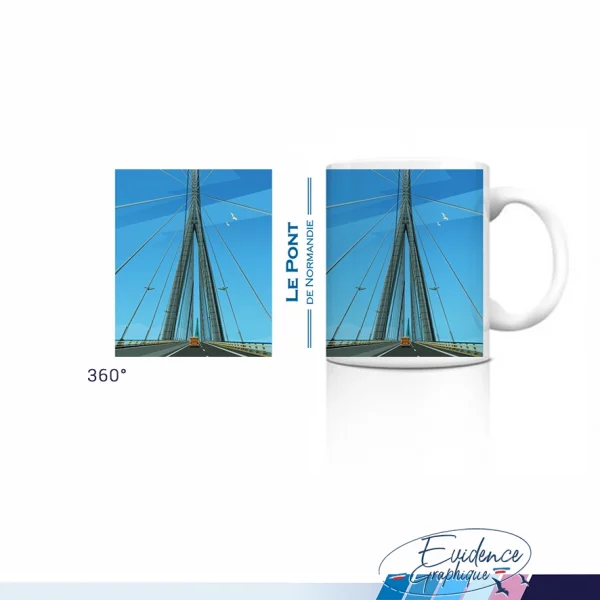 Mug 360 Pont de Normandie evidencegraphique