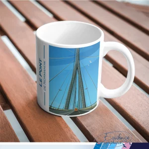 Mug souvenirs Pont de Normandie evidencegraphique