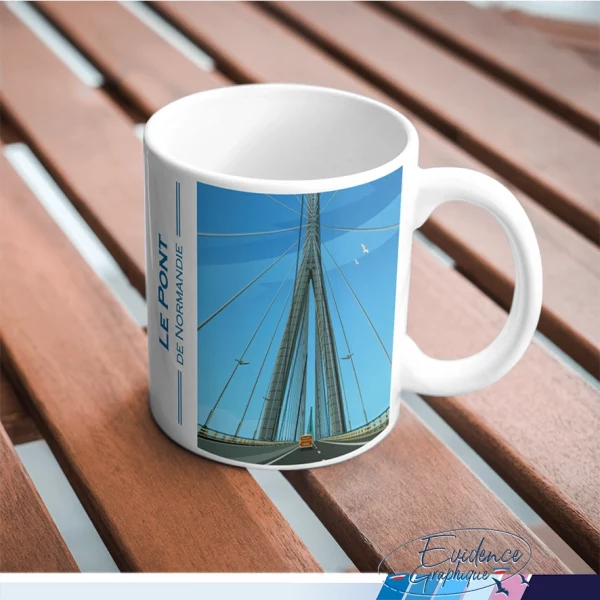 Mug souvenirs Pont de Normandie evidencegraphique