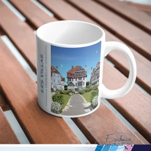 Mug souvenirs Villas d'Hardelot evidencegraphique