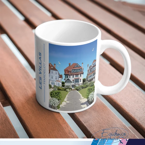 Mug souvenirs Villas d'Hardelot evidencegraphique