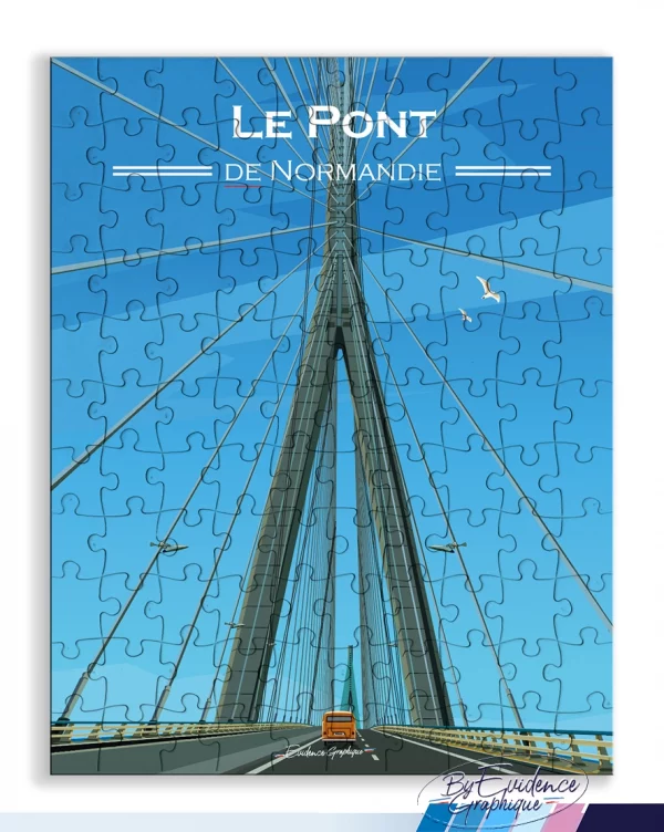 Pont de Normandie - Puzzle 110p - EvidenceGraphique