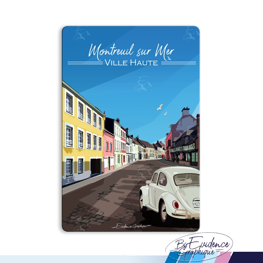 Magnet Montreuil sur Mer cote d'opale evidencegraphique