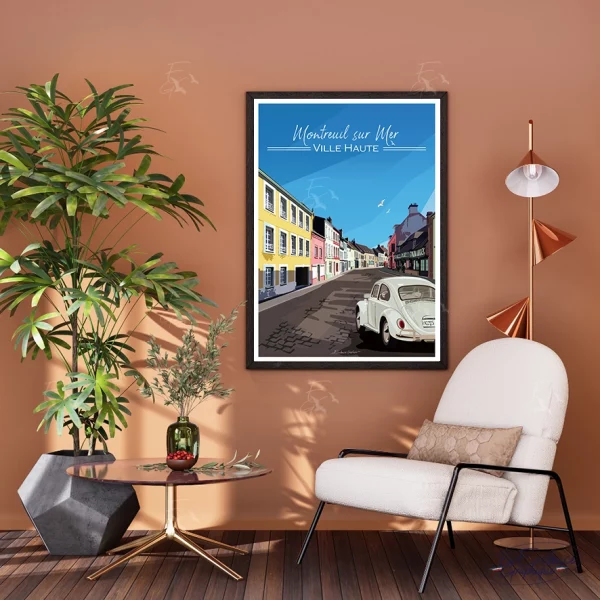Montreuil sur Mer - affiche creation evidencegraphique