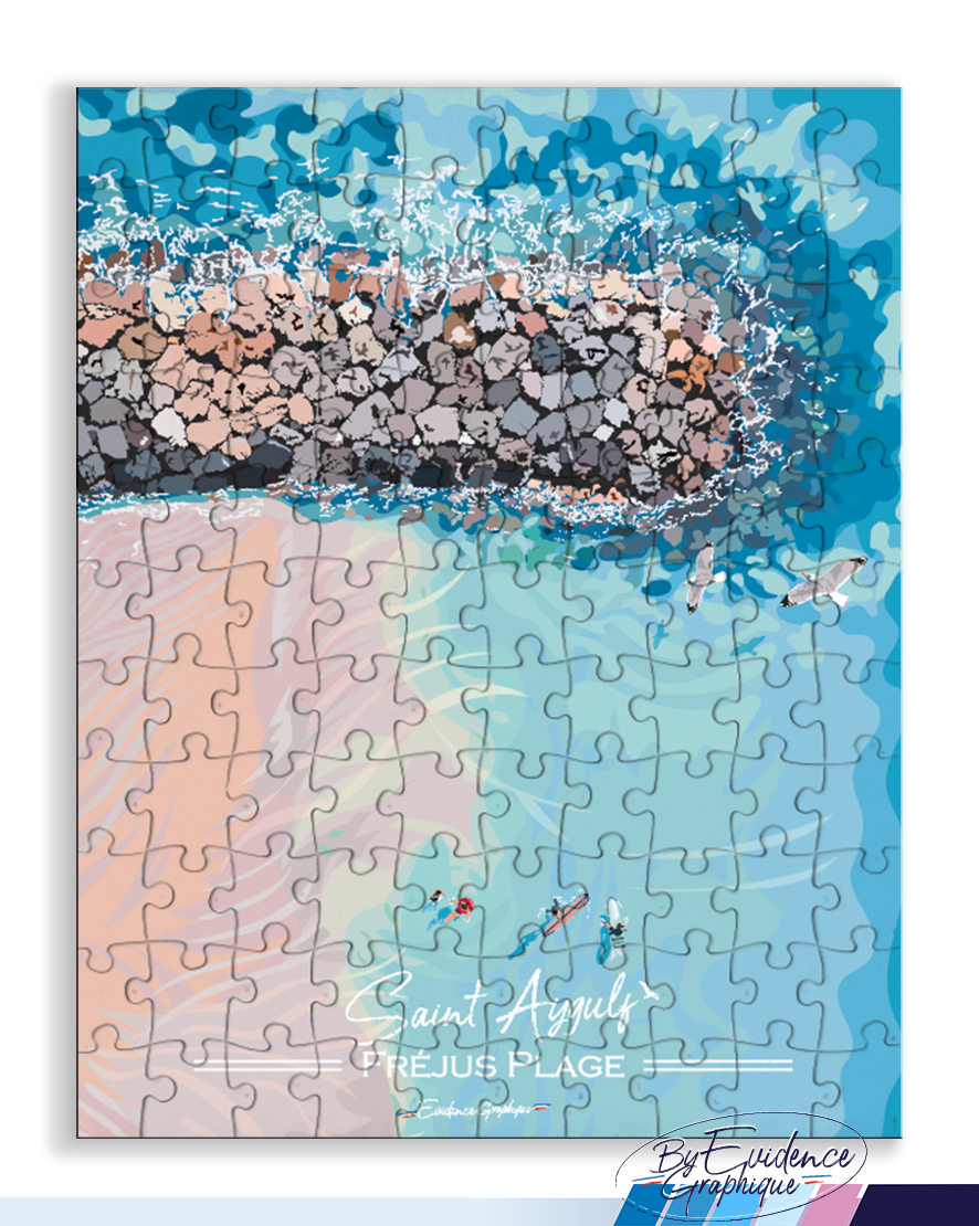 St aygulf - Plage - Fréjus - Puzzle 110p - EvidenceGraphique