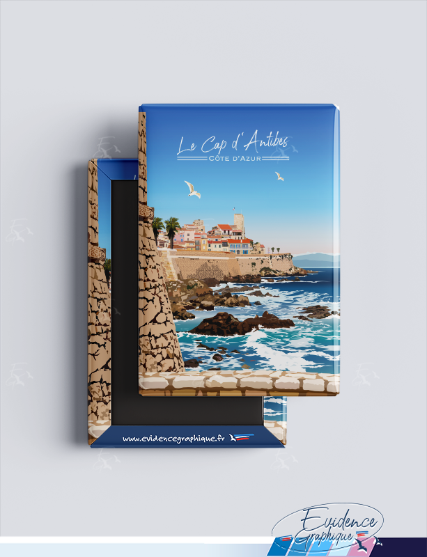 Magnet EvidenceGraphique - Cap d'Antibes - Côte d'Azur