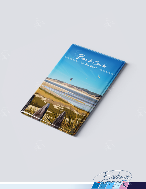 Magnet - Baie de Canche - Le Touquet - EvidenceGraphique