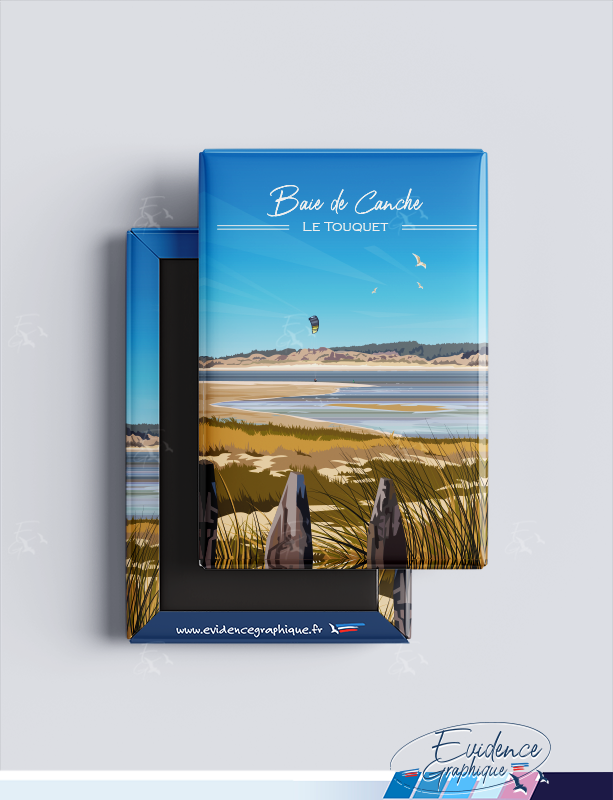 Magnet - EvidenceGraphique - Baie de Canche - Le Touquet