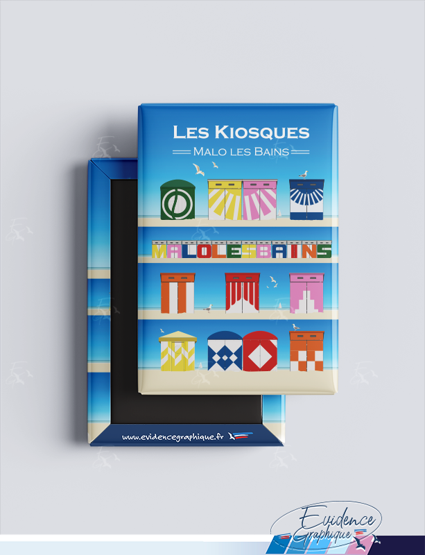 Magnet - EvidenceGraphique - Les Kiosques Malo les Bains