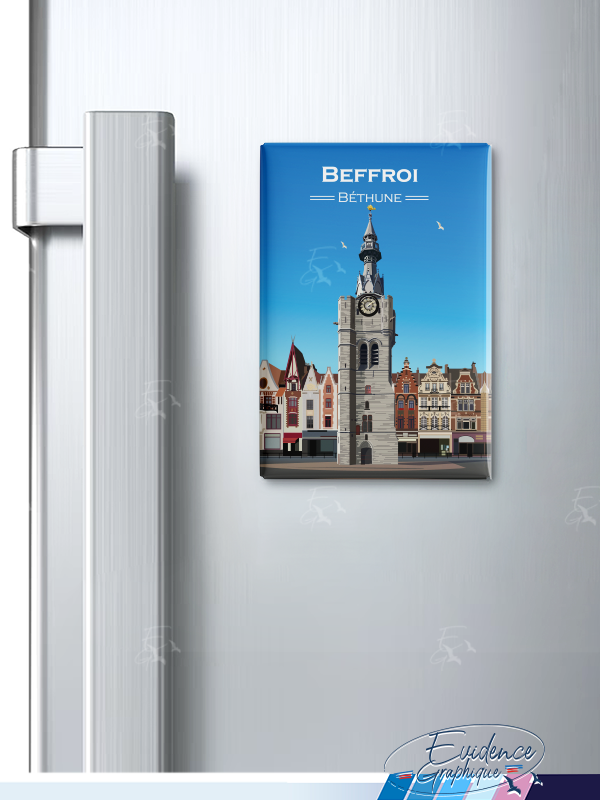 Magnet frigo - Beffroi Béthune - EvidenceGraphique