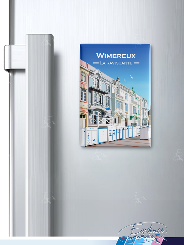 Magnet frigo - Wimereux - EvidenceGraphique