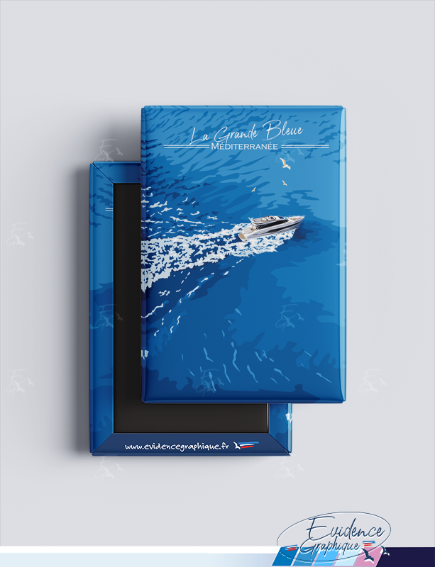 Magnet - EvidenceGraphique - La grande bleue - Mediterranée - Cote d'azur