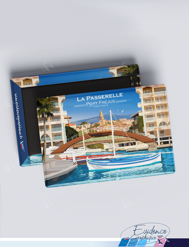 Magnet - EvidenceGraphique - La passerelle - port Frejus - Cote d'azur