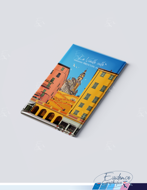 Magnet - Menton vieille ville -cote d'azur - EvidenceGraphique