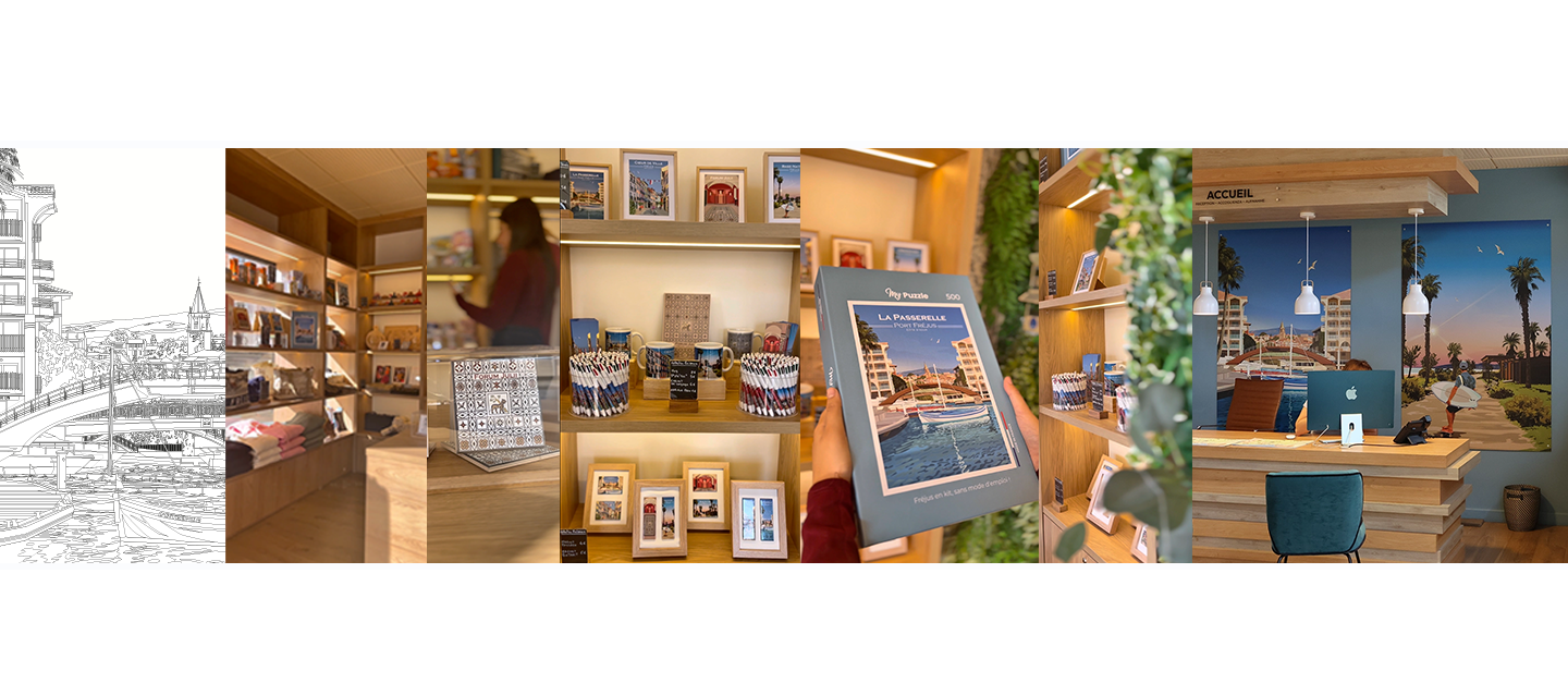 Mise en avant Boutique Office de tourisme Fréjus partenariat evidencegraphique