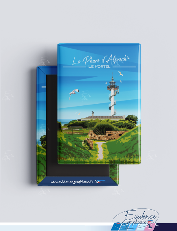 Magnet - EvidenceGraphique - Le phare d'Alprech - Le portel -cote d'opale