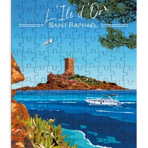 L'ile d'or - Saint Raphaël - Cote d'azur - Puzzle 110p - EvidenceGraphique