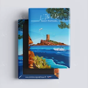 Magnet - L'ile d'or - Saint Raphael - Cote d'azur - EvidenceGraphique