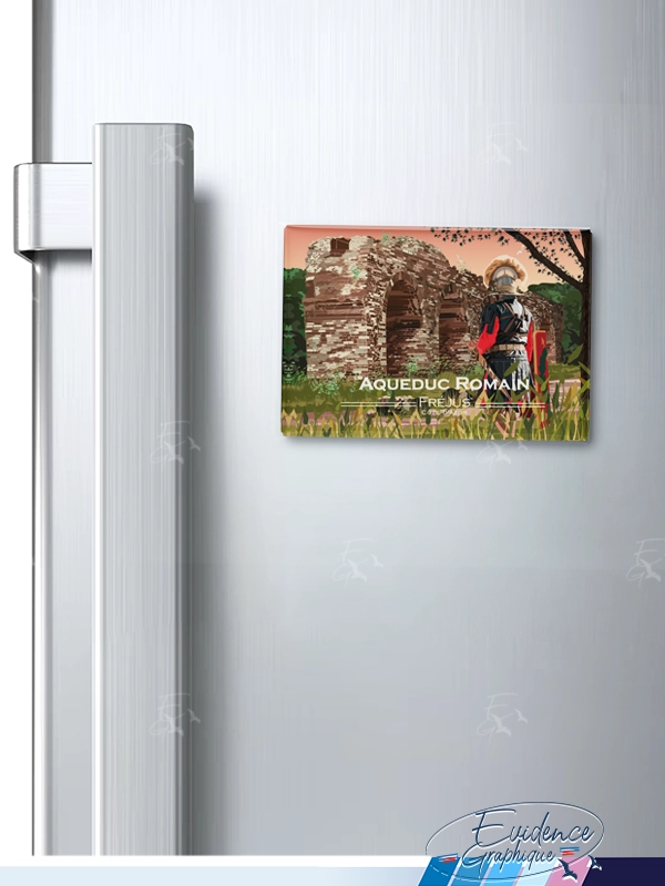 Magnet frigo - Aqueduc romain - fréjus cote d'azur - EvidenceGraphique