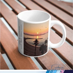 Mug - souvenirs - Plage des esclamandes - Saint aygulf - cote d'azur - evidencegraphique