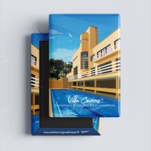 Magnet - EvidenceGraphique - Villa Cavrois -Le grand bain - Hauts de France