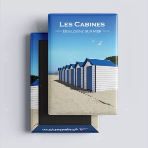Magnet - Les cabines - Boulogne sur mer - cote d'opale - EvidenceGraphique