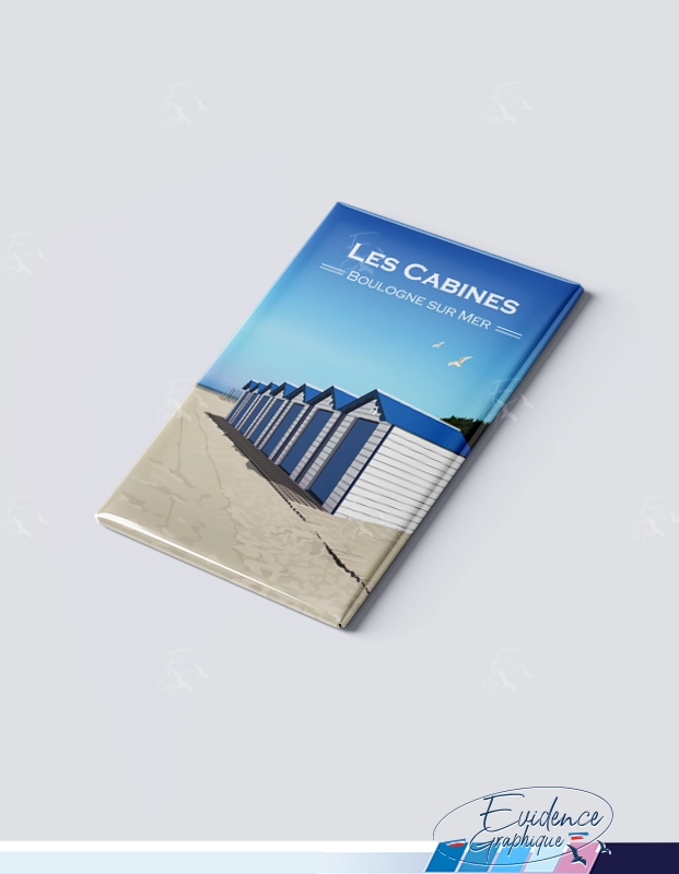 Magnet - Les cabines boulogne sur mer - Cote d'opale - EvidenceGraphique