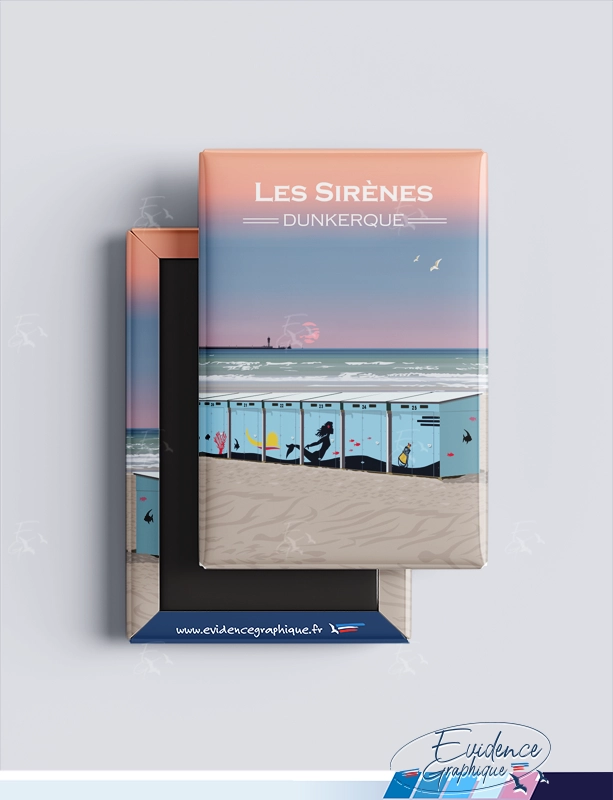 Magnet - Les sirènes - dunkerque - cote d'opale - EvidenceGraphique -