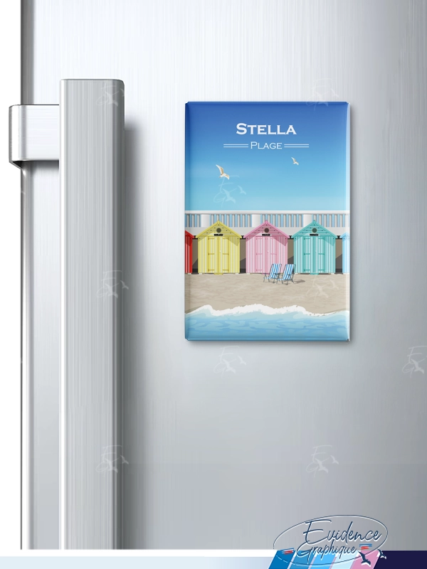 Magnet frigo - Stella - Plage - EvidenceGraphique